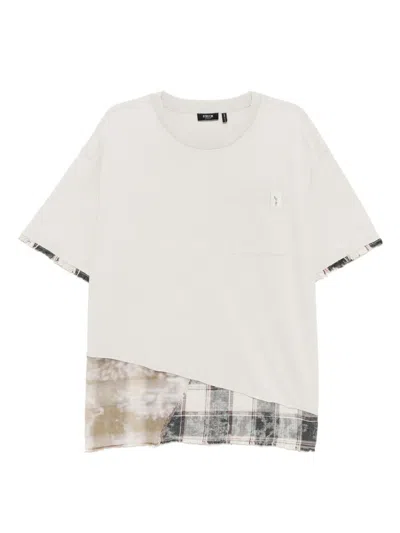 Five Cm Patchwork T-shirt In Neutrals