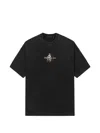 Five Cm Print Crewneck T-shirt In Black