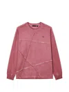 Five Cm Raw-edge Long-sleeve T-shirt In Multi