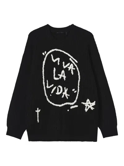 Five Cm Ribbed-knit Crew-neck Sweater In Black