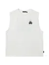 Five Cm Sleeveless T-shirt In White