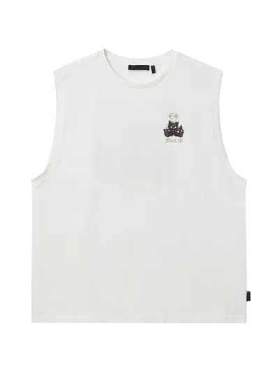 Five Cm Sleeveless T-shirt In White