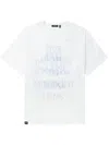 Five Cm Slogan-print Cotton T-shirt In White