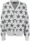 Five Cm Intarsien-cardigan Mit Sternen In Grau