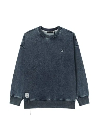 Five Cm Star-patchwork Sweatshirt In Blue