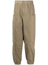 Five Cm Straight-leg Elasticated Trousers In Brown