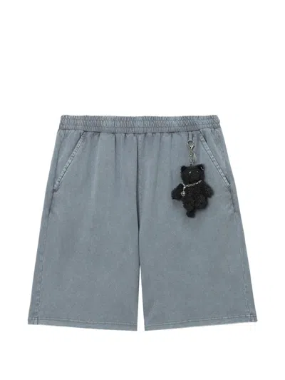 Five Cm Shorts Mit Teddy-anhänger In Blue