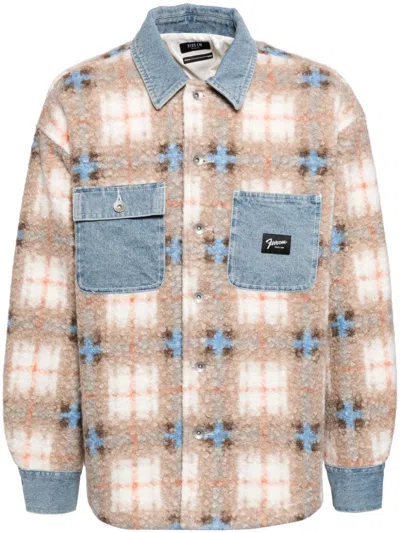 Five Cm Tweed Shirt Jacket In Neutrals