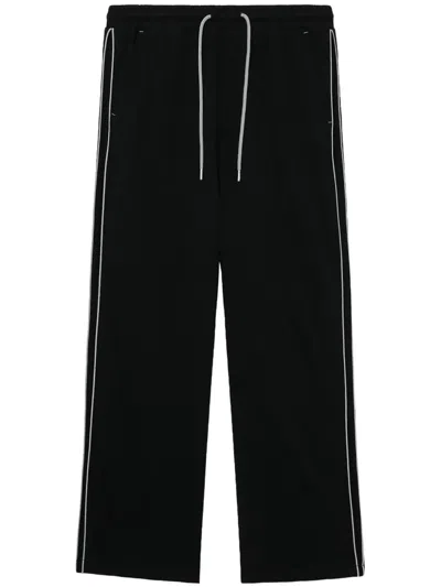 Five Cm Wide-leg Cotton Track Pants In Black