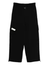 Five Cm Wide-leg Sweatpants In Black