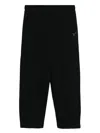 Five Cm Wide-leg Sweatpants In Black