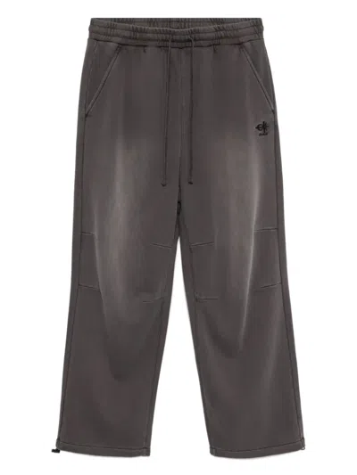 Five Cm Wide-leg Sweatpants In Gray