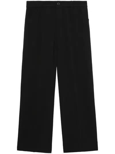 Five Cm Wide-leg Trousers In Brown