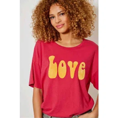 Five Jeans Cherry And Yellow Love T Shirt