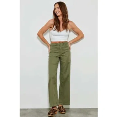 Five Jeans Lucia Trouser In Sage In Green