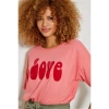 FIVE JEANS PEACH AND CHERRY LOVE T SHIRT