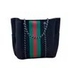 Five Love Women Courtside Large Tennis Racket Tote Bag In Black/red/green In Multi