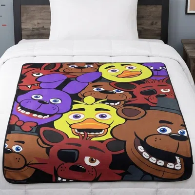 Five Nights At Freddy's 45" X 60" Fleece Throw Blanket In Multi