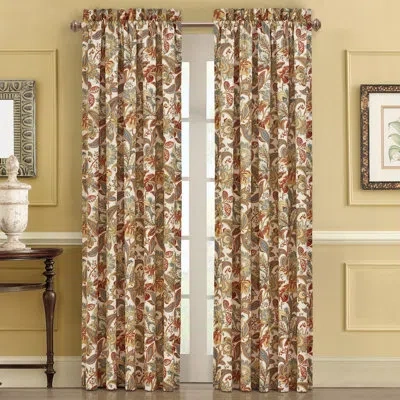 Five Queens Court August Curtain Panel Pair In Multi