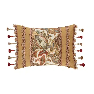 Five Queens Court August Rectangular Throw Pillow In Orange