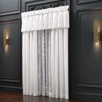 Five Queens Court Belize Becco Curtain Panel Pair In White