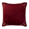 Five Queens Court Bordeaux Euro Sham In Red