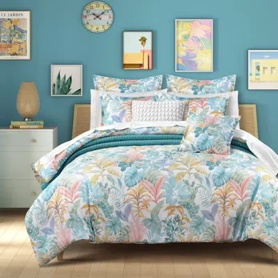 Five Queens Court Breezes Comforter Set In Aqua