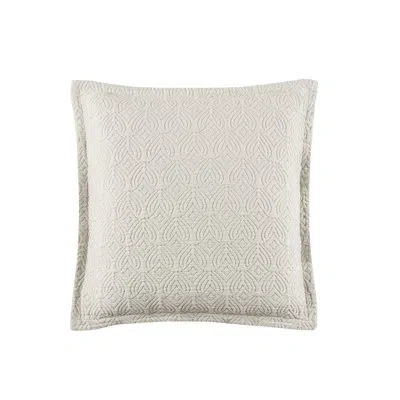 Five Queens Court Brisbane 20" Square Decorative Throw Pillow Cover In Natural