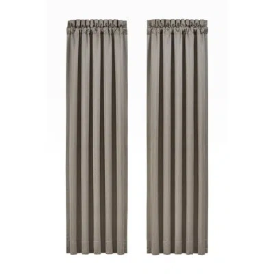 Five Queens Court Camilla Curtain Panel Pair In Silver