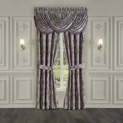 Five Queens Court Dominique Curtain Panel Pair In Lavender