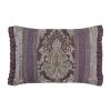 Five Queens Court Dominique Rectangular Throw Pillow In Purple