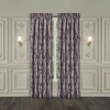 Five Queens Court Dominique Rod Pocket Energy Saving Light-filtering Set Of 2 Curtain Panel In Purple