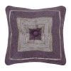 Five Queens Court Dominique Square Throw Pillow In Purple
