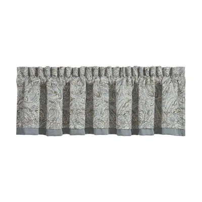 Five Queens Court Garrison Window Straight Valance In Spa
