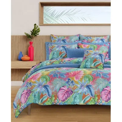 Five Queens Court Hana Comforter Set In Turquoise