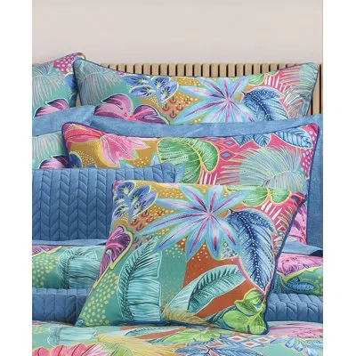 Five Queens Court Hana Turquoise Polyester Piece Sham