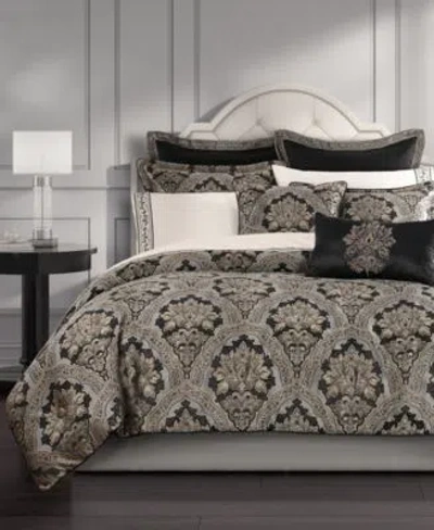 Five Queens Court Harriman Comforter Sets In Black
