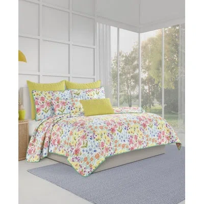 Five Queens Court Josie Quilt Set In Turquoise