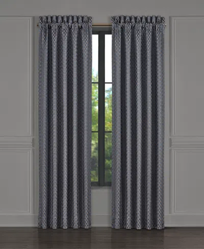Five Queens Court Leah 4-pc. Window Panel Set, 50" X 84" In Blue