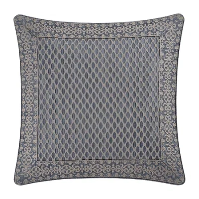 Five Queens Court Leah Reversible Euro Sham In Gray