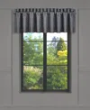 Five Queens Court Leah Window Straight Valance Bedding In Blue