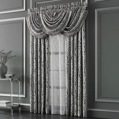 Five Queens Court Luxembourg Sheer  Sheer Panel In Silver