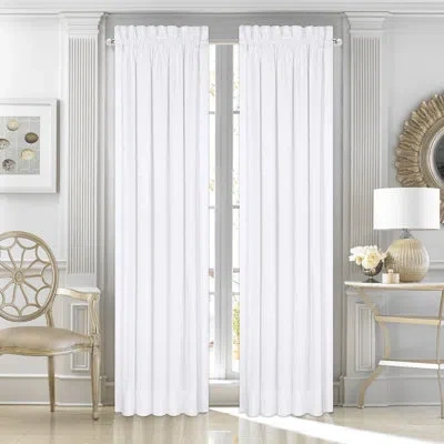 Five Queens Court Mackay Curtain Panel Pair In White