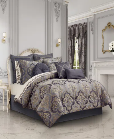 Five Queens Court Manchester Floral 4-piece Comforter Set, California King In Multi