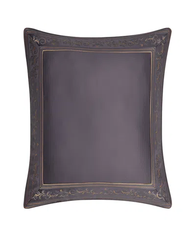 Five Queens Court Manchester Solid Sham, European In Purple