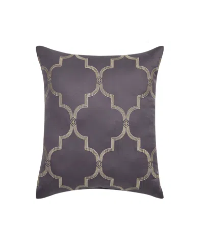Five Queens Court Manchester Square Decorative Pillow, 18" X 18" In Purple