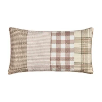 Five Queens Court Melrose Quilted Boudoir Decorative Throw Pillow Blush