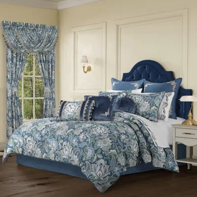 Five Queens Court Michaela 4pc. Comforter Set In Prussian Navy
