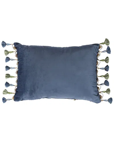 Five Queens Court Michaela Boudoir Decorative Throw Pillow In Gray