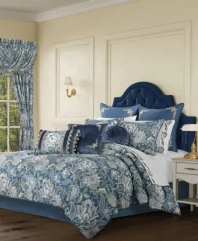 Five Queens Court Michaela Cotton Comforter Sets In Blue